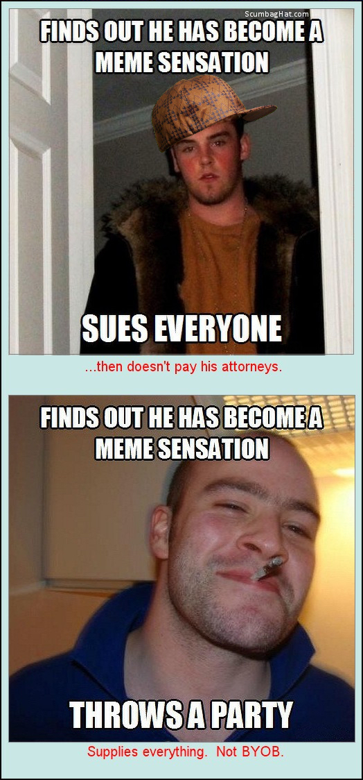 meme-sensation scumbag-hat